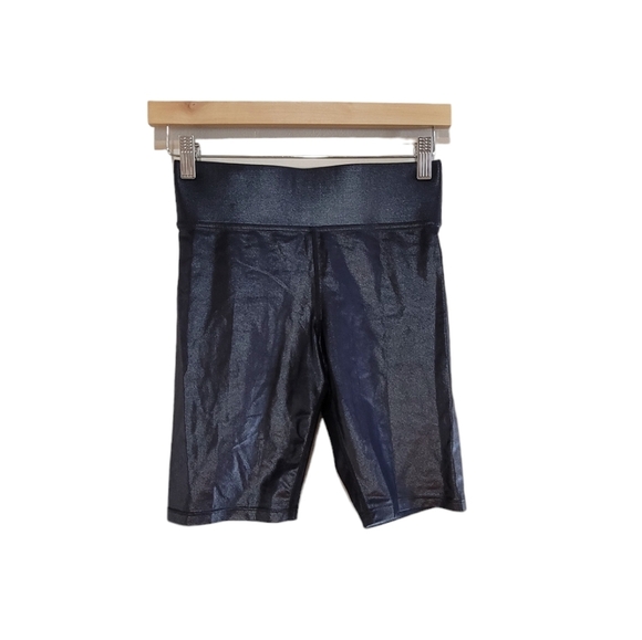 Carbon38 High Rise Biker Short inTakara Shine Black Women's Size Small - Picture 4 of 9